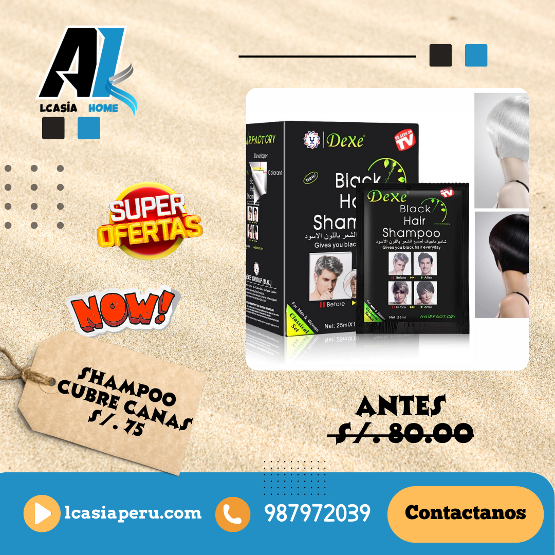 Shampoo Negro Cubre Canas