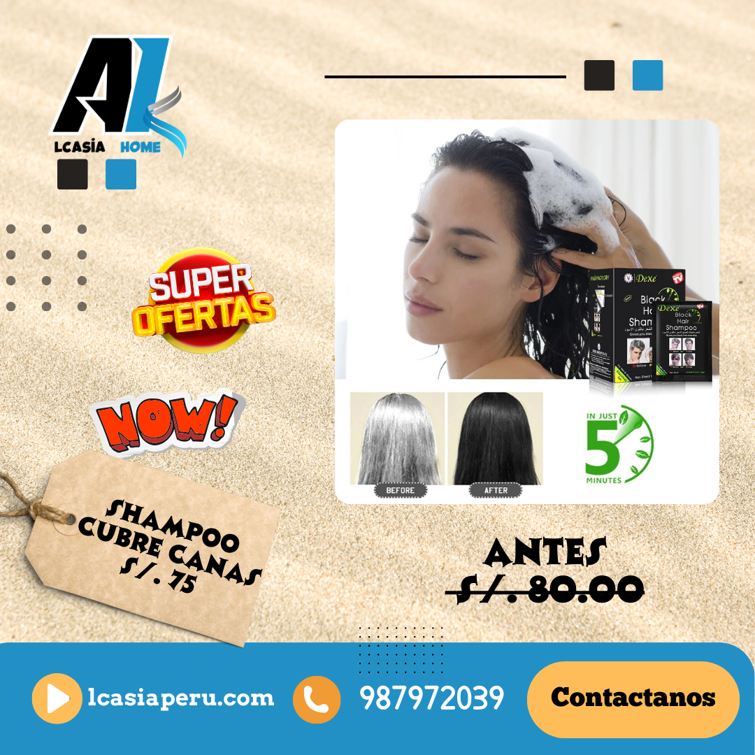 Shampoo Negro Cubre Canas