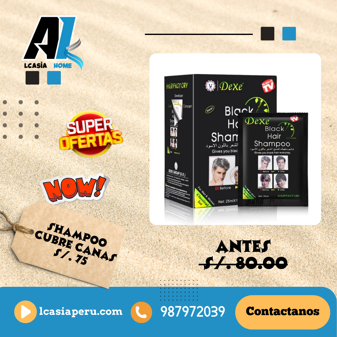 Shampoo Negro Cubre Canas