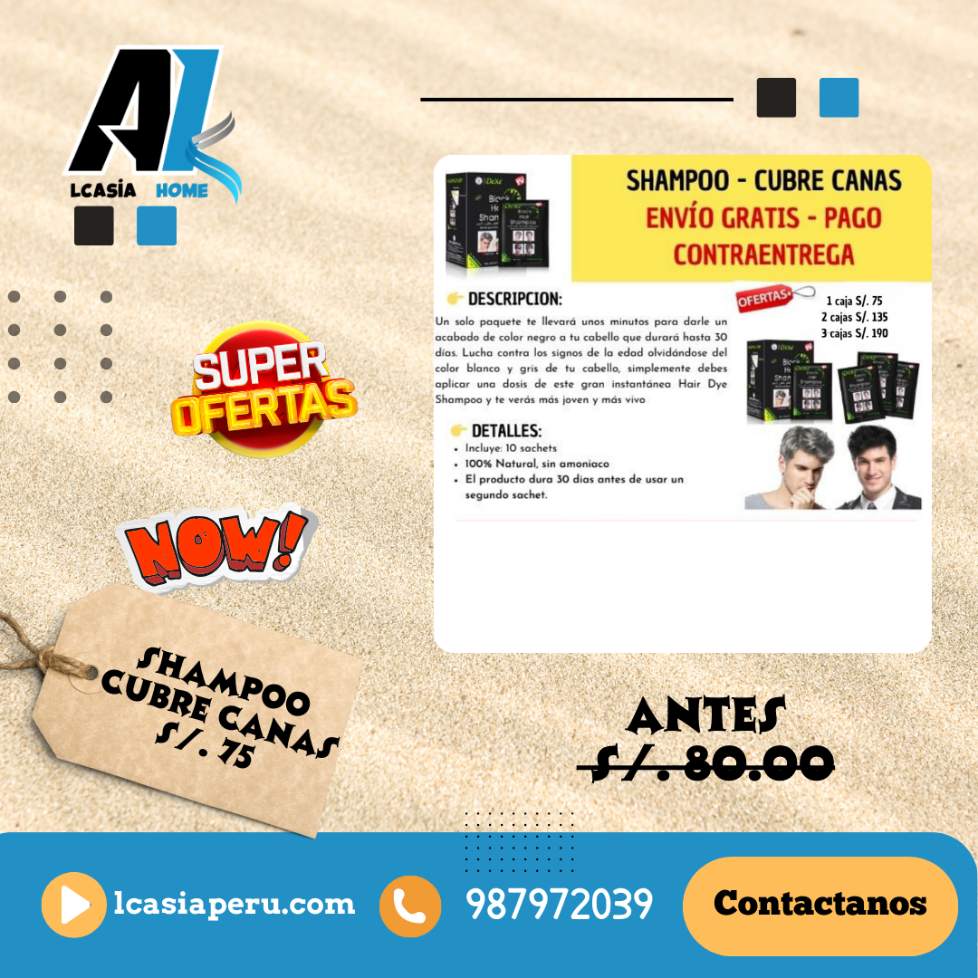 Shampoo Negro Cubre Canas